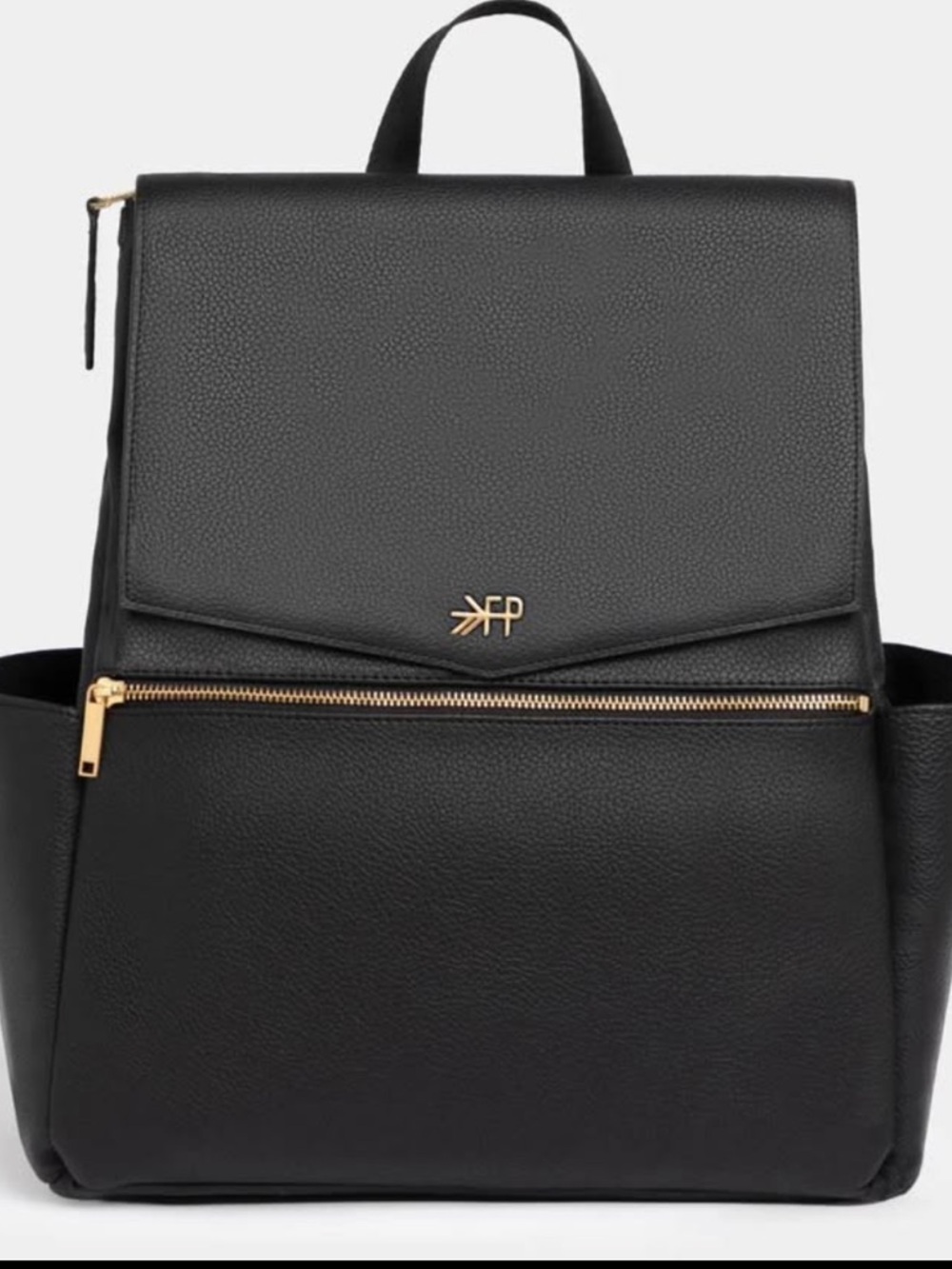 Freshly Picked Black Backpack with Gold Hardware